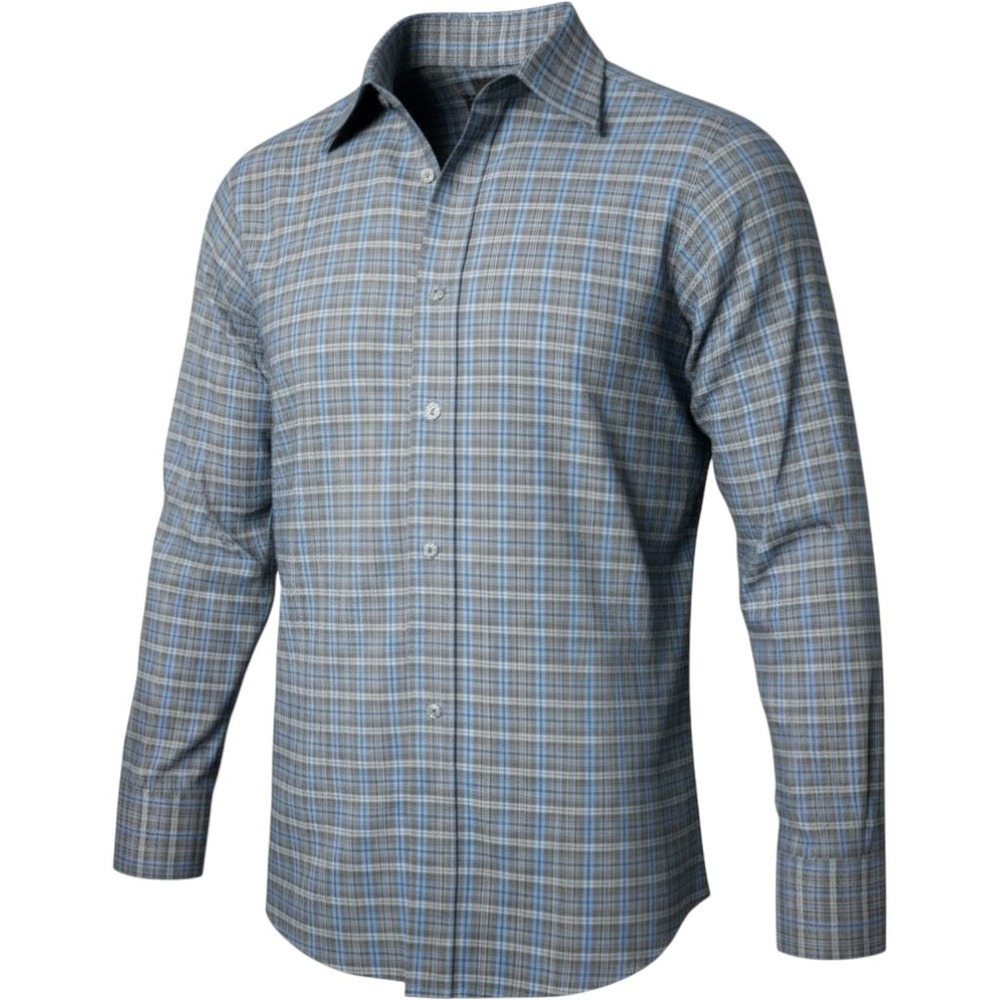 Wrangler Button Down Shirt Mens Medium Blue Grey Excellent Plaid MWR359M